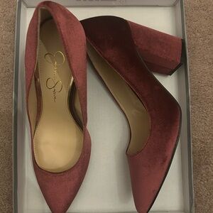 Jessica Simpson Red Suede Heels